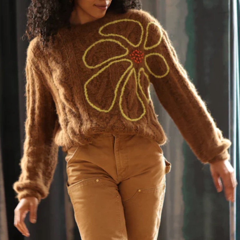 Lingua Franca cable knit pullover